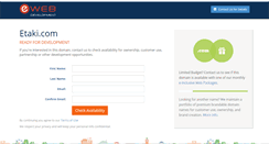 Desktop Screenshot of etaki.com